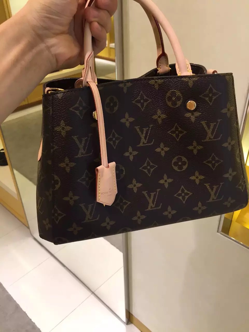 Louis Vuitton Monogram Canvas Montaigne BB Bag M41055